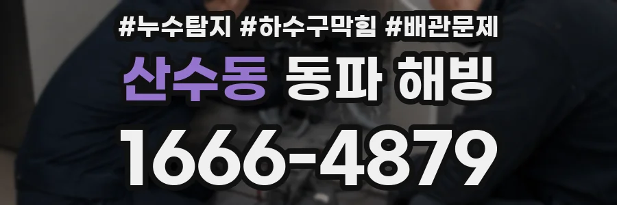 산수동 동파 해빙