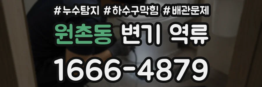 원촌동 변기 역류