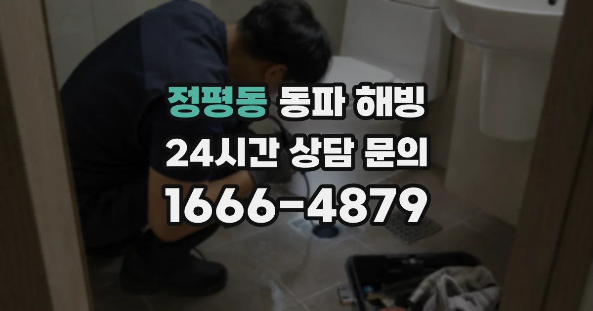 정평동 동파 해빙