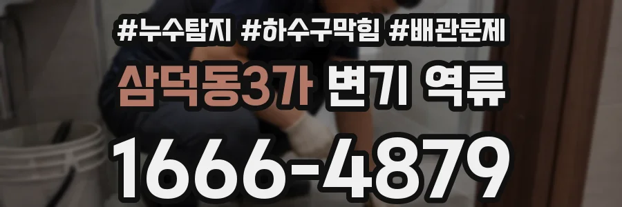 삼덕동3가 변기 역류