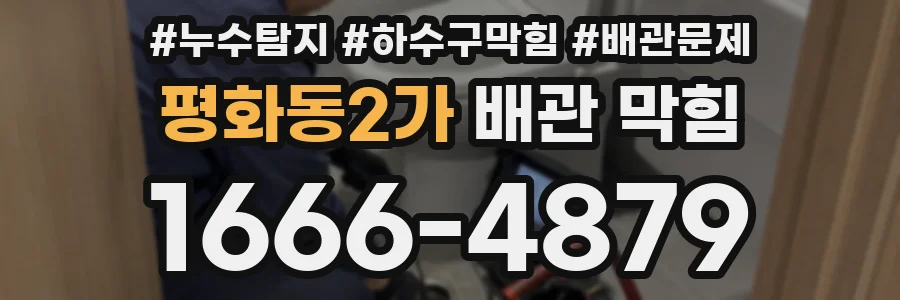 평화동2가 배관 막힘