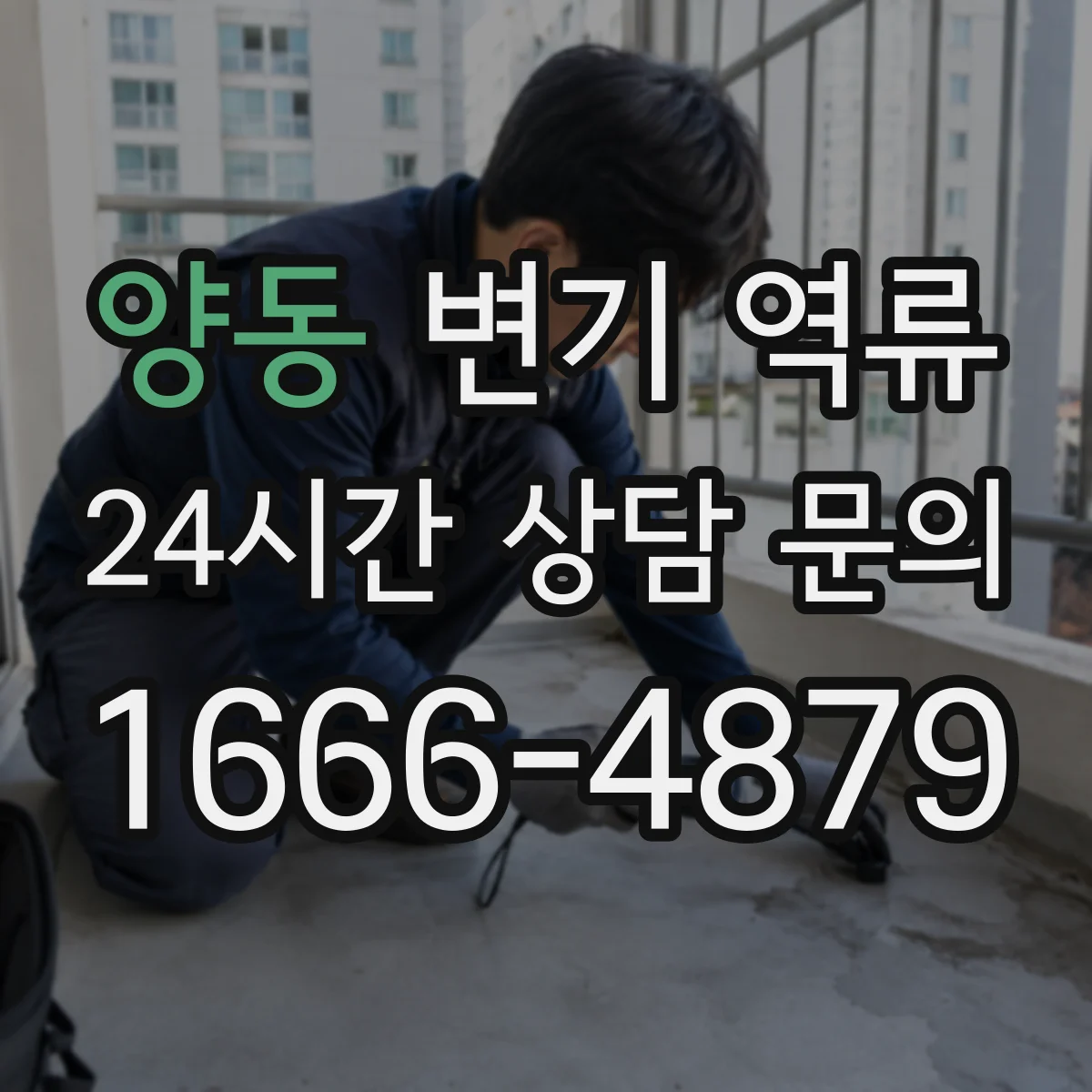 양동 변기 역류