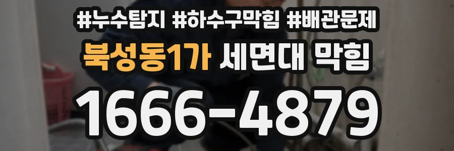 북성동1가 세면대 막힘