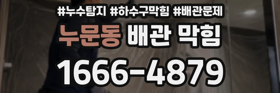 누문동 배관 막힘