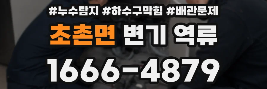 초촌면 변기 역류