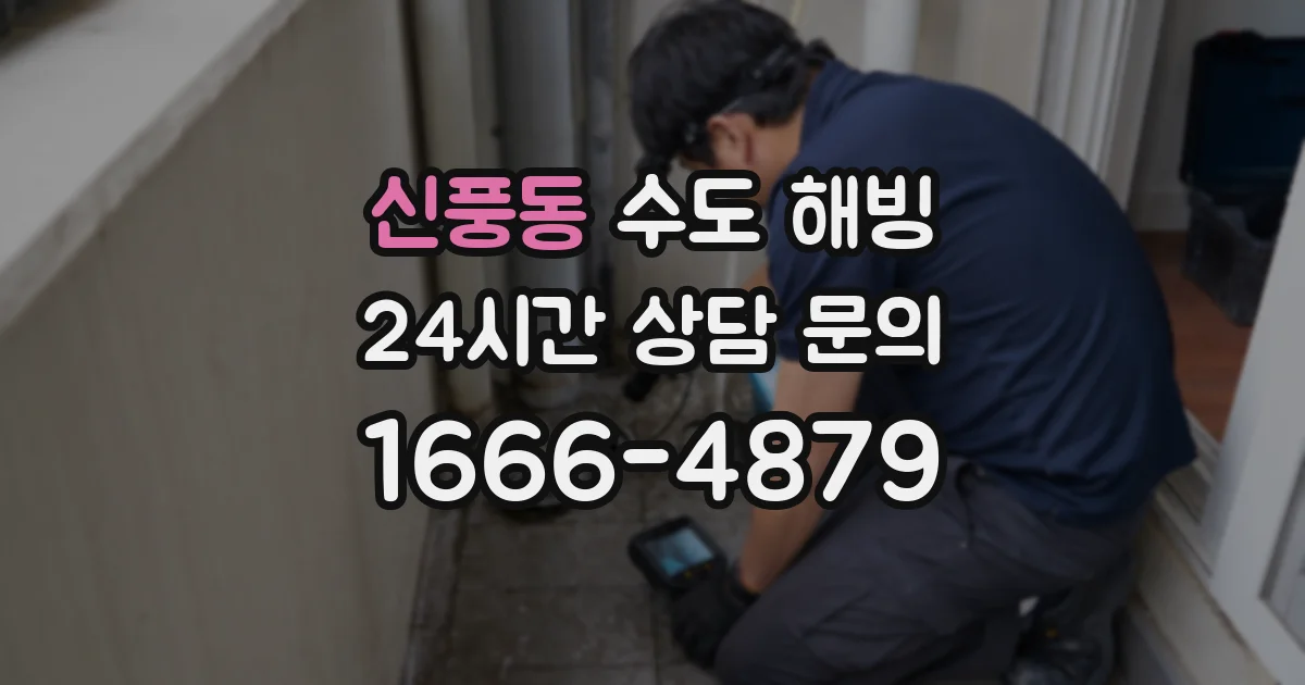 신풍동 수도 해빙