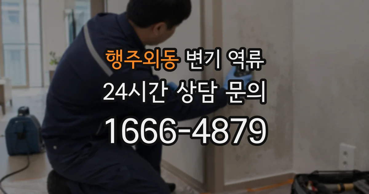 행주외동 변기 역류