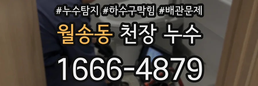월송동 천장 누수