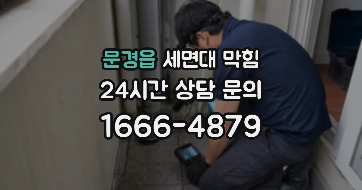 문경읍 세면대 막힘