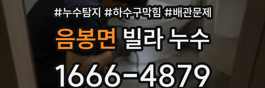 음봉면 빌라 누수