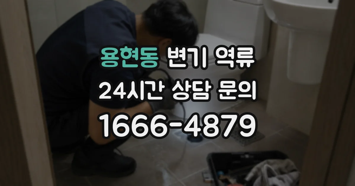 용현동 변기 역류
