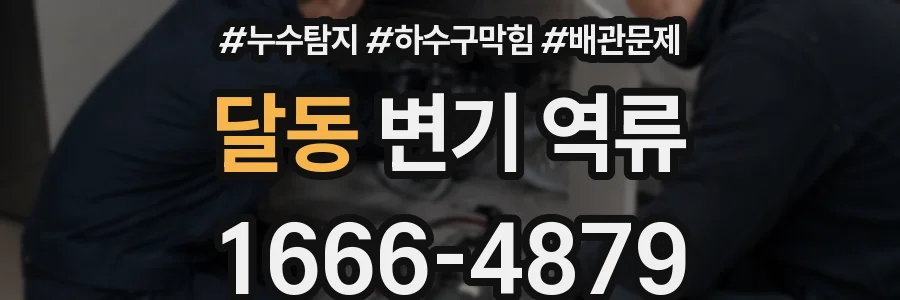 달동 변기 역류