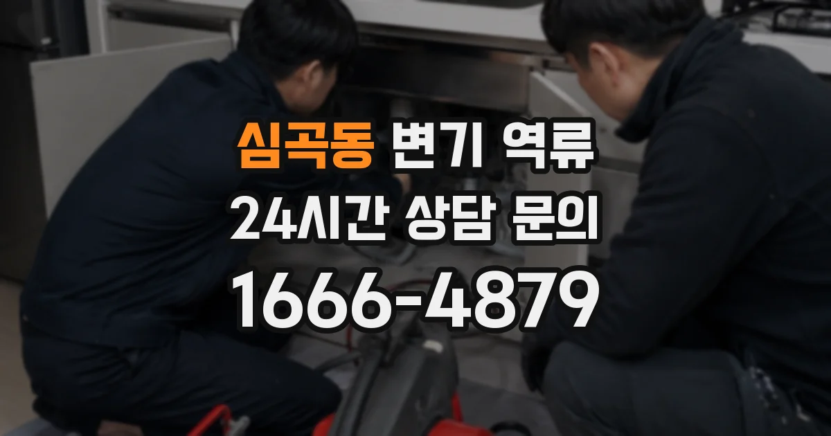 심곡동 변기 역류
