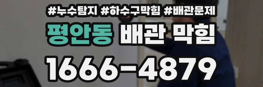 평안동 배관 막힘
