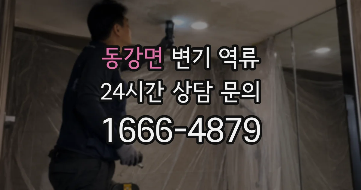 동강면 변기 역류