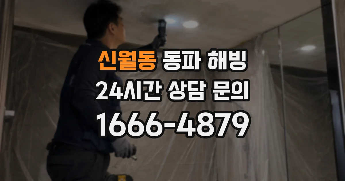 신월동 동파 해빙