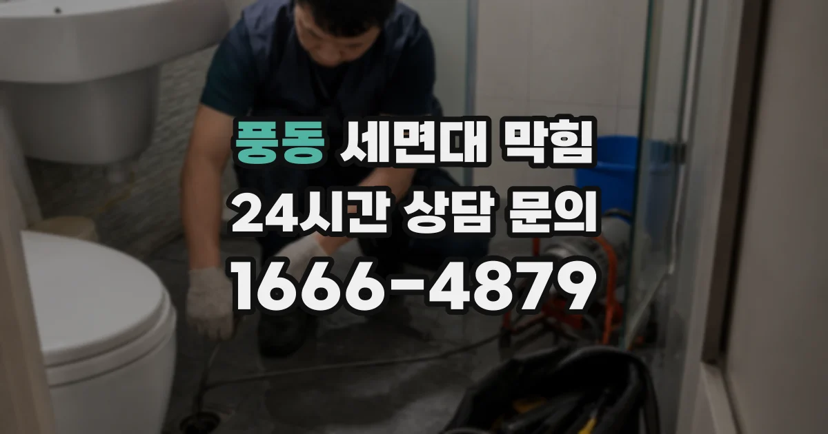 풍동 세면대 막힘