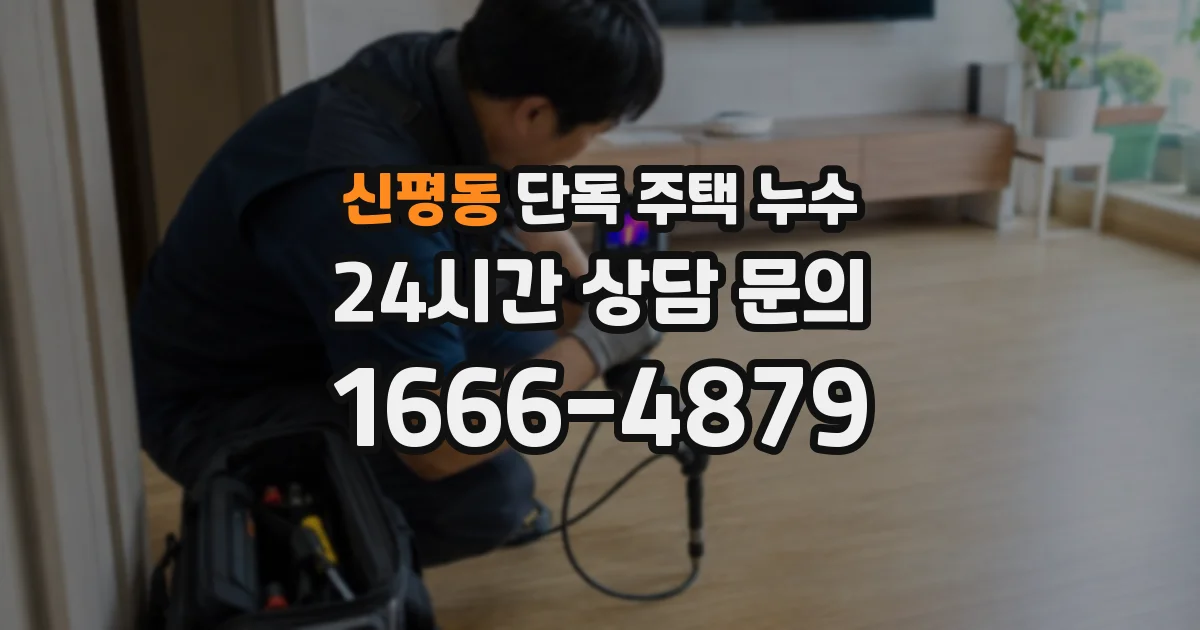 신평동 단독 주택 누수