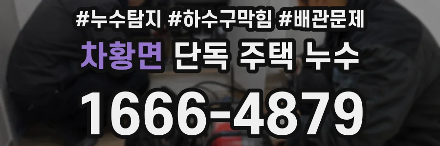 차황면 단독 주택 누수