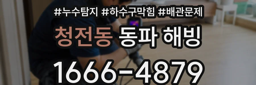 청전동 동파 해빙