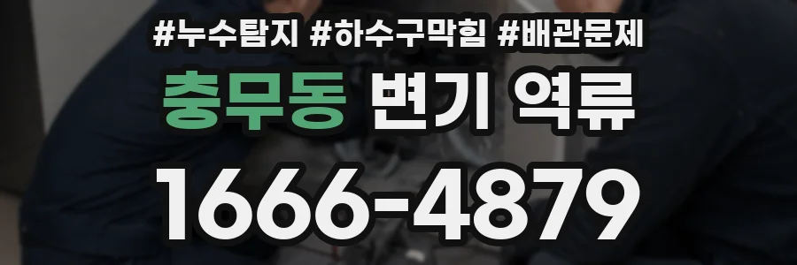 충무동 변기 역류