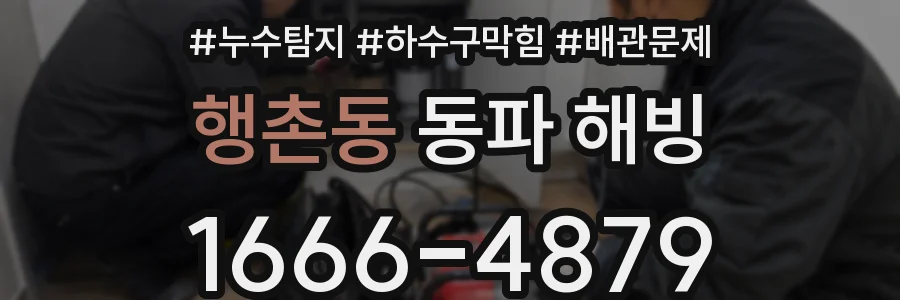 행촌동 동파 해빙