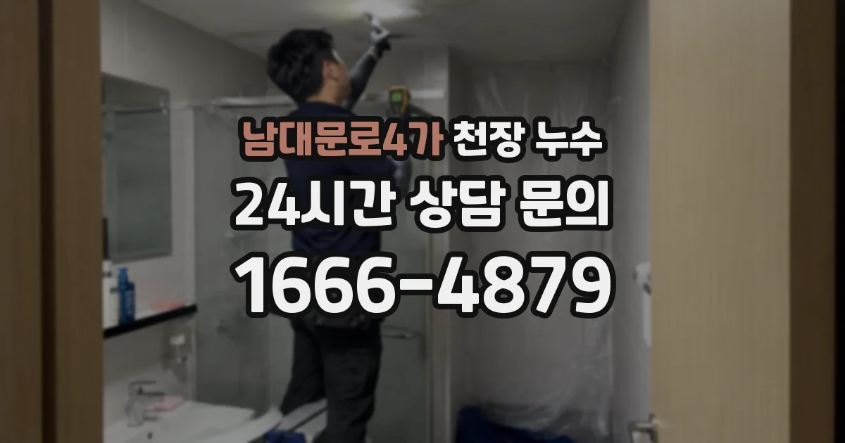 남대문로4가 천장 누수