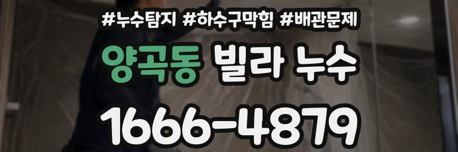 양곡동 빌라 누수