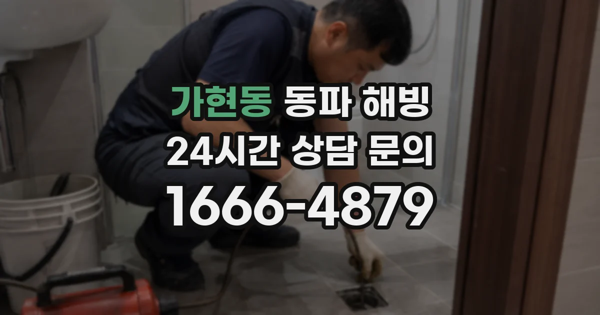 가현동 동파 해빙