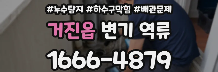 거진읍 변기 역류