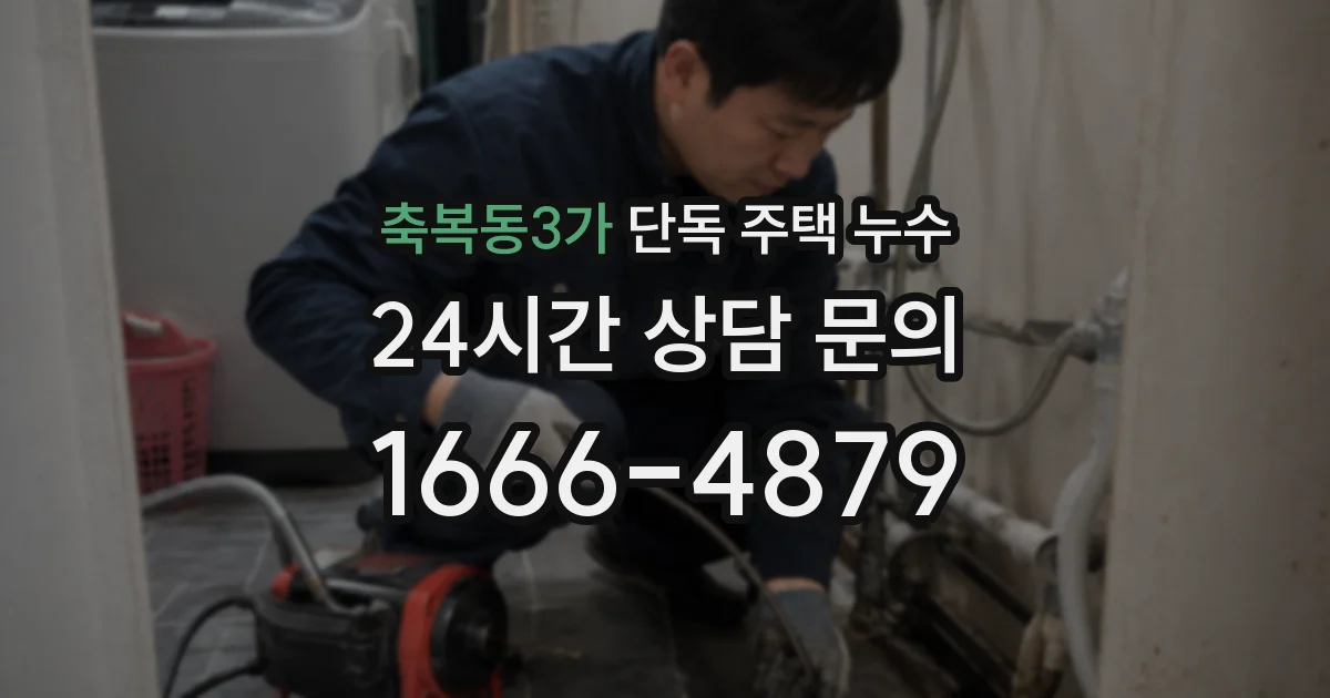 축복동3가 단독 주택 누수