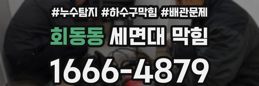 회동동 세면대 막힘