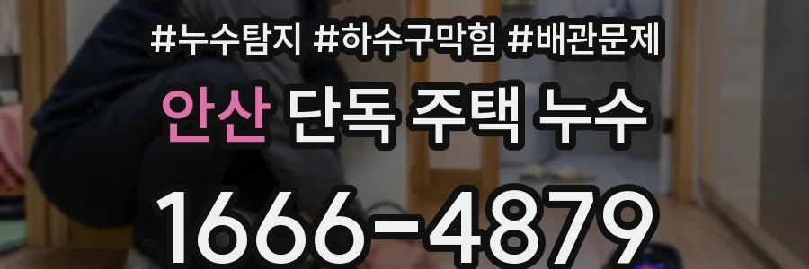 안산 단독 주택 누수
