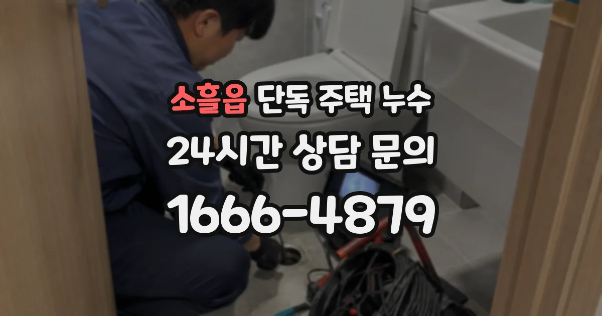 소흘읍 단독 주택 누수