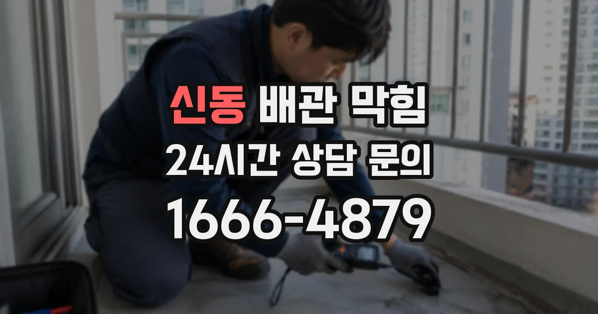 신동 배관 막힘