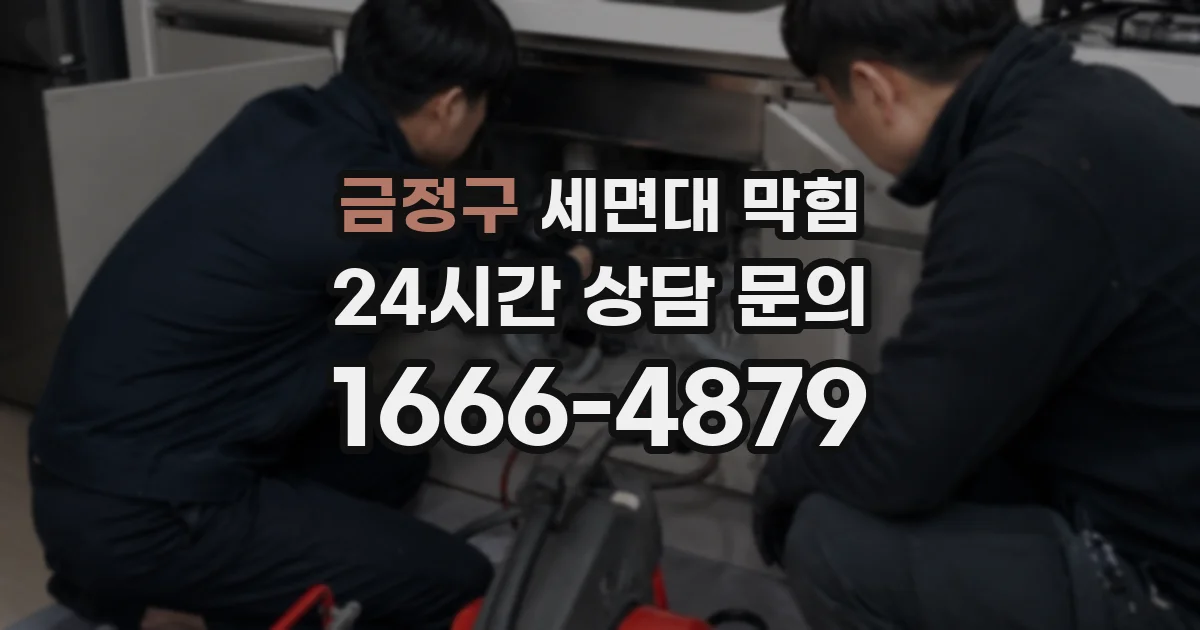 금정구 세면대 막힘