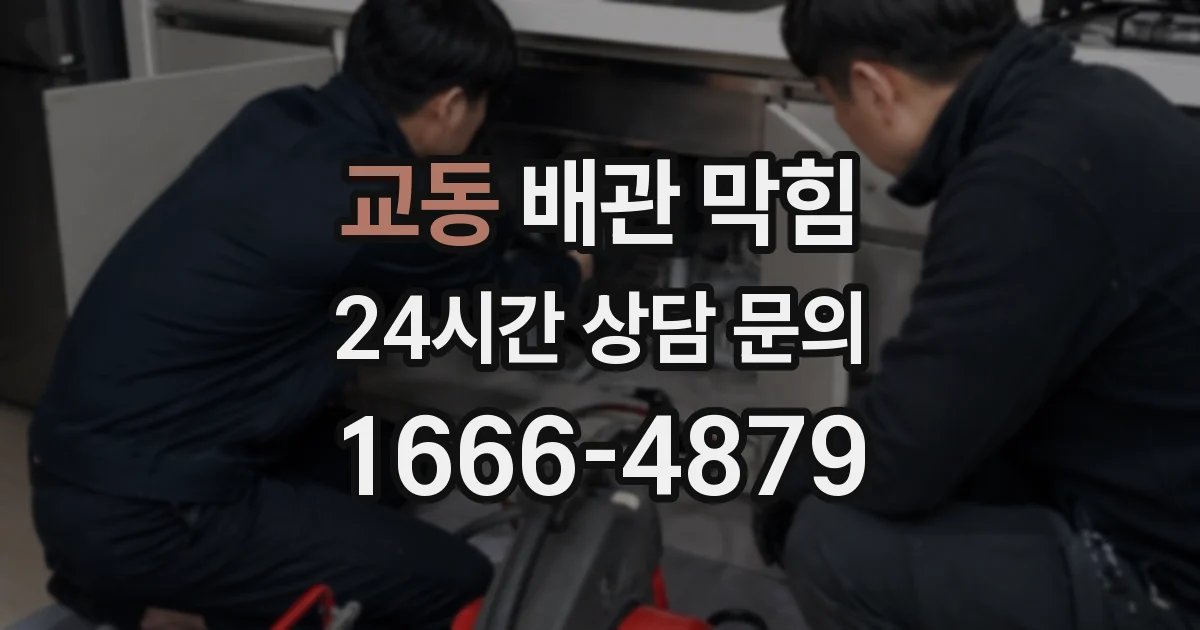 교동 배관 막힘
