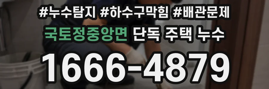 국토정중앙면 단독 주택 누수