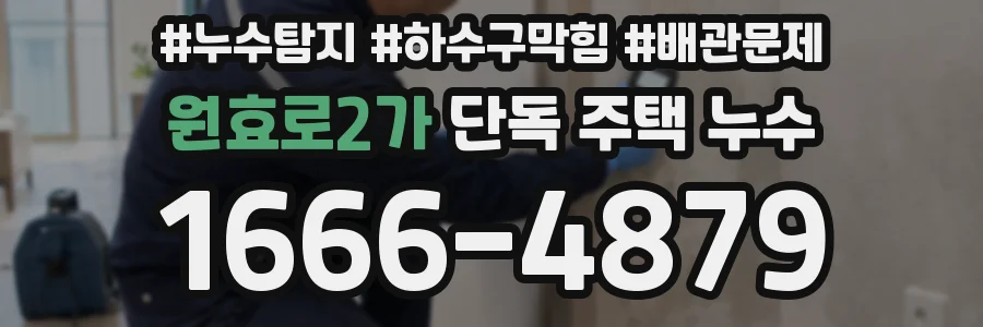 원효로2가 단독 주택 누수