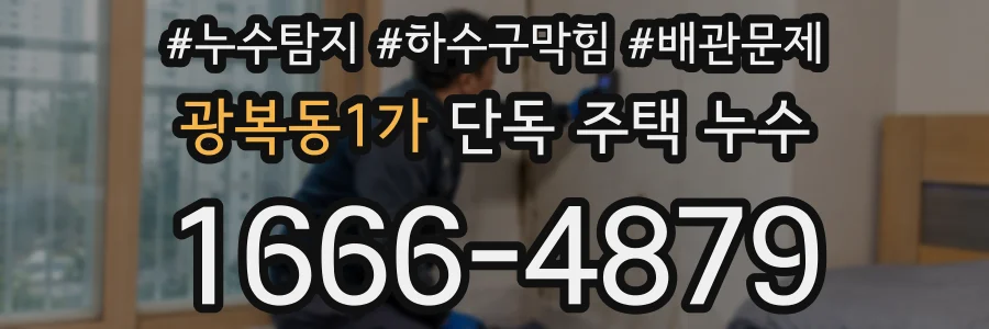 광복동1가 단독 주택 누수