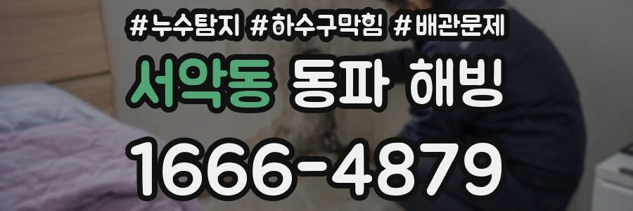 서악동 동파 해빙