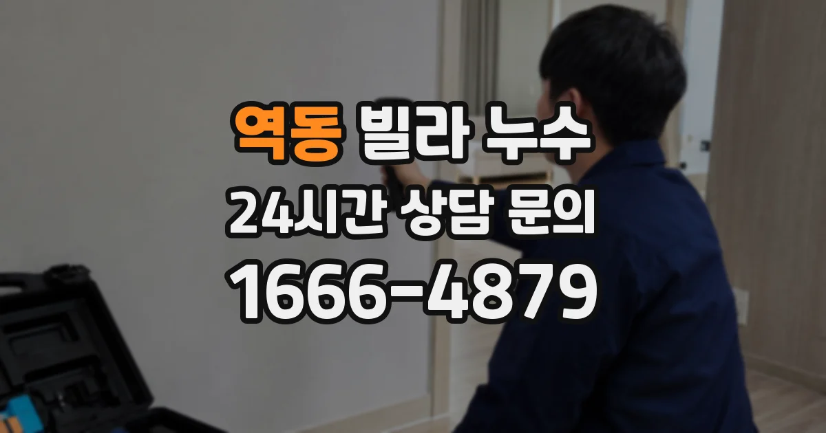 역동 빌라 누수