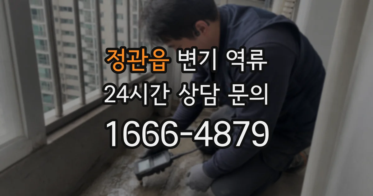 정관읍 변기 역류
