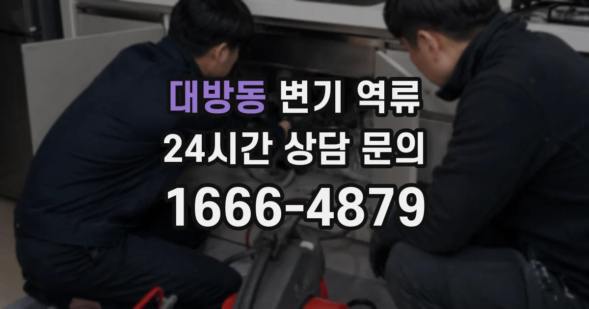 대방동 변기 역류