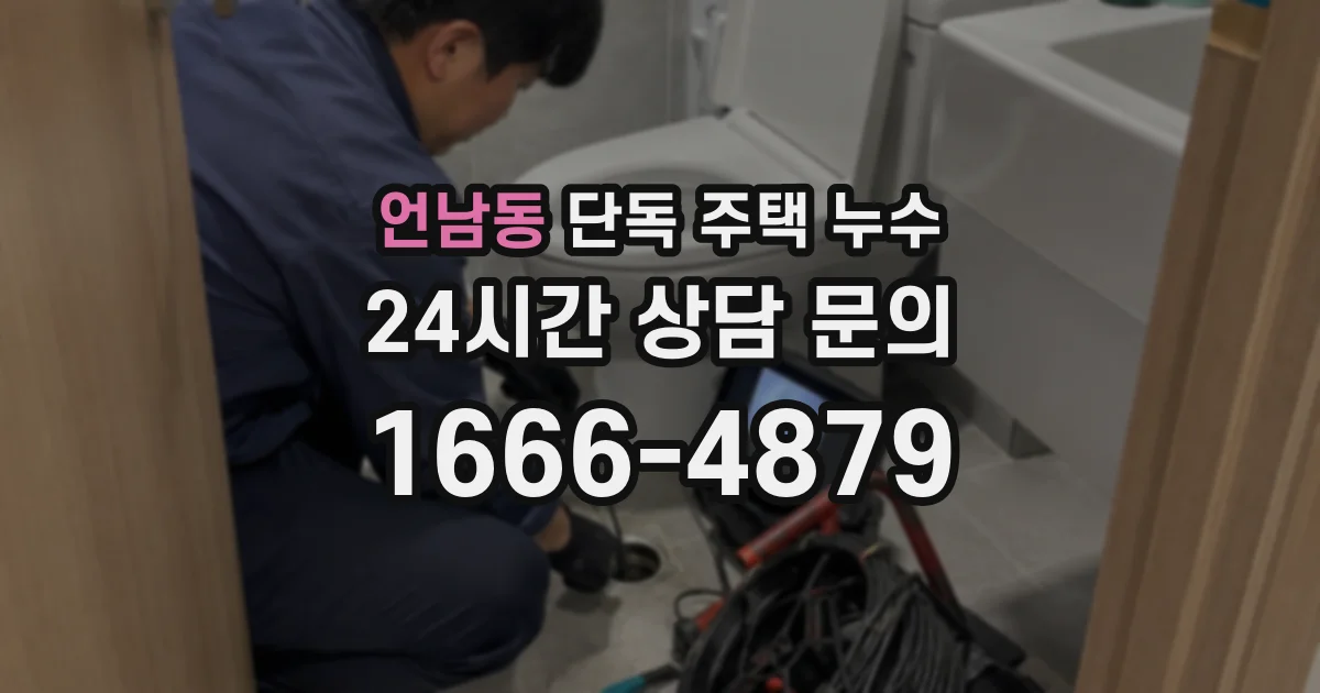 언남동 단독 주택 누수