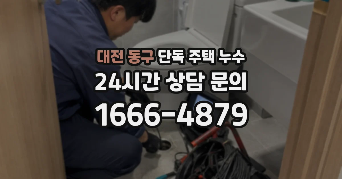 대전 동구 단독 주택 누수