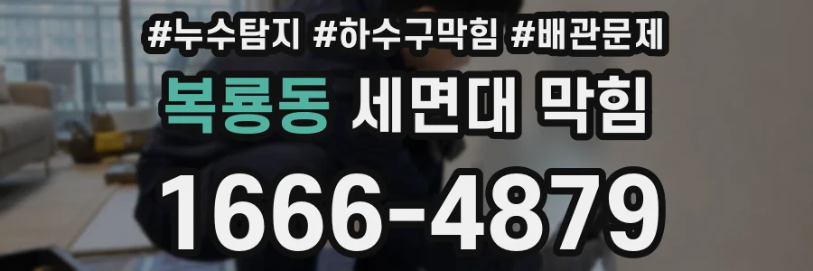 복룡동 세면대 막힘