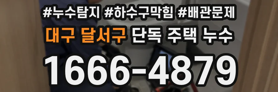 대구 달서구 단독 주택 누수