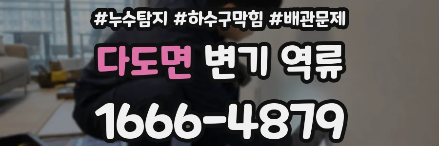 다도면 변기 역류