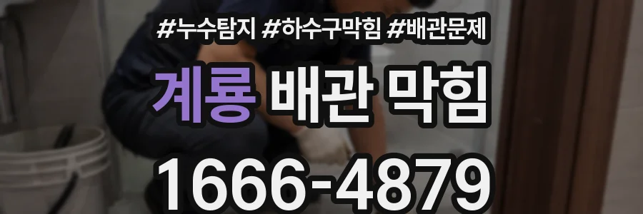 계룡 배관 막힘